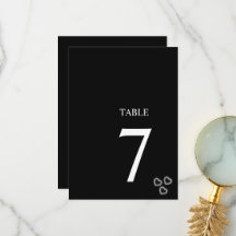 Elegant Svartvitt minimalistiskt Bröllop