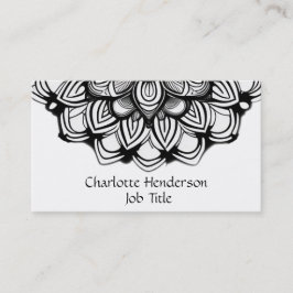 Elegant Svartvitt Visitkort