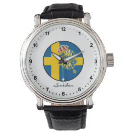 Elegant Sverige Watch & svensk Flagga Armbandsur