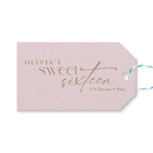 Elegant Sweet 16 Blush Pink Birthday 