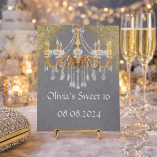 ELEGANT SWEET 16 FÖDELSEDAGSINBJUDAN INBJUDNINGAR