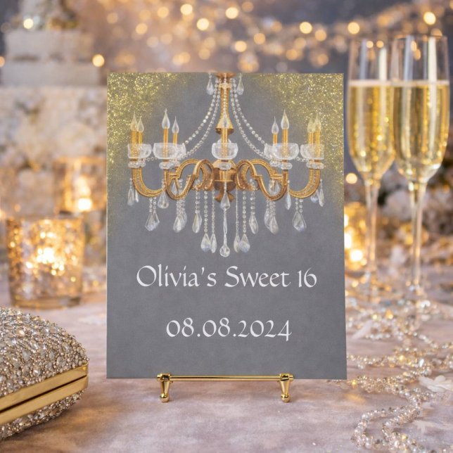 ELEGANT SWEET 16 FÖDELSEDAGSINBJUDAN INBJUDNINGAR (Skapare uppladdad)
