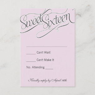 Elegant Sweet 16 OSA in Blek Rosa Kort