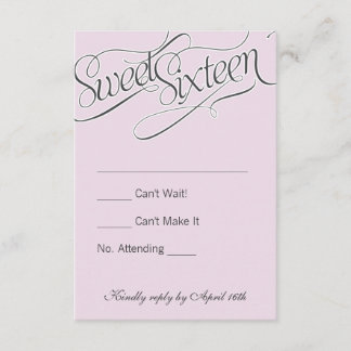 Elegant Sweet 16 OSA in Blek Rosa Kort