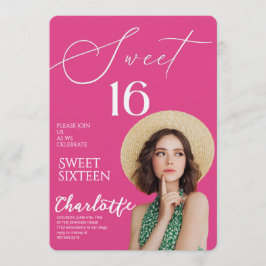Elegant Sweet 16 Save the Date Birthday Inbjudningar