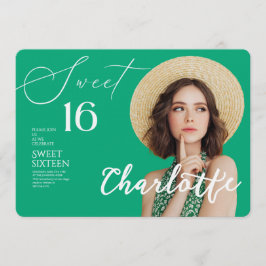 Elegant Sweet 16 Save the Date Birthday Inbjudningar