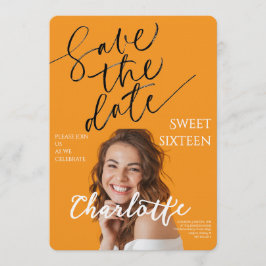 Elegant Sweet 16 Save the Date Birthday Inbjudningar