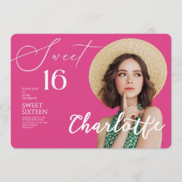 Elegant Sweet 16 Save the Date Birthday Inbjudningar