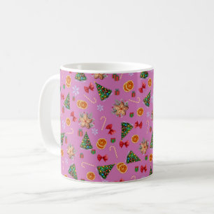 Elegant Sweet Cute-julsagor Candy cane Kaffemugg
