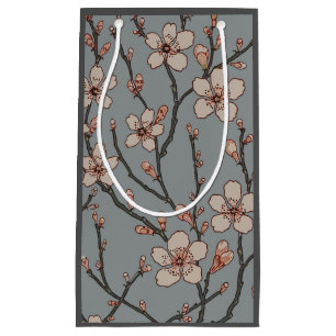 Elegant Sweet Rosa Flower Blommar Cherry Mönster