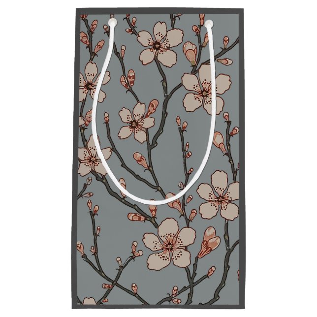 Elegant Sweet Rosa Flower Blommar Cherry Mönster (Framsidan)