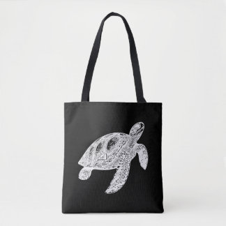 Elegant Swimming Old Vatten Turtle Tygkasse