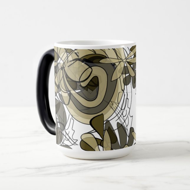 Elegant Swirl Design Mugg (Framsida vänster)