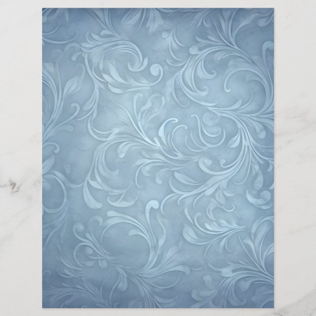 Elegant Swirl Design Scrapbooking Papper (Framsida)