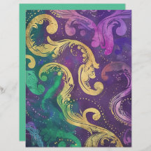 Elegant Swirls and Flourish Skrapbook Papper