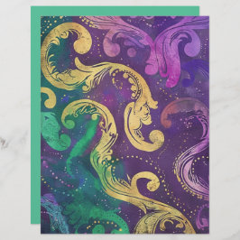 Elegant Swirls and Flourish Skrapbook Papper