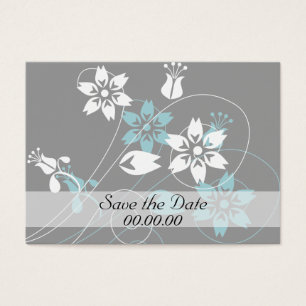 Elegant Swirls and Flowers Visitkort