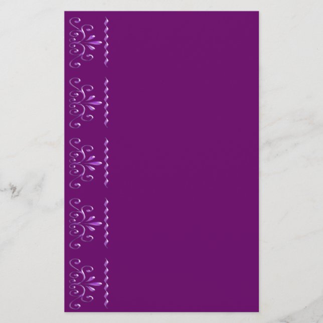 Elegant Swirls Brevpapper (Framsida)