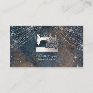 Elegant symaskin Sparkle sömmerska eller skräddare Visitkort