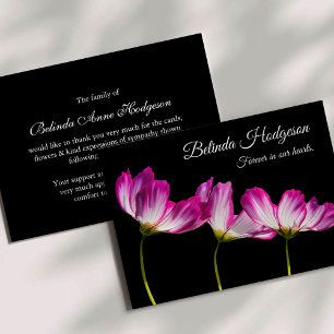 Elegant Sympathy Blommigt - Bekvämt tack Inbjudningar
