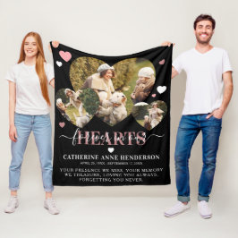 Elegant Sympathy Quote Heart Photos Memorial Fleecefilt