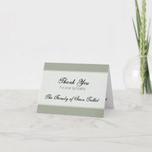 Elegant Sympathy Tack Välj färg 1 Kort