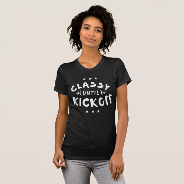 Elegant T-Shirt Tills Kickoff (Hel framsida)