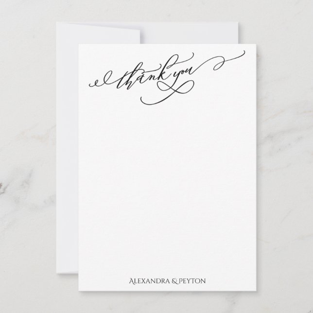 Elegant Tack Calligraphy Black & White (Framsida)