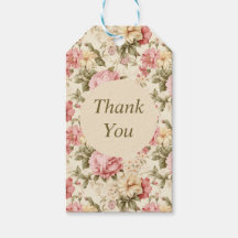 Elegant Tack för att du Vintage med pastelltecknin