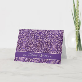Elegant - tack för ditt kort i Violet, tack