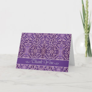 Elegant - tack för ditt kort i Violet, tack