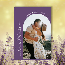 Elegant Tack för skriptet Mauve 2 Photo Arch Bröll Kort