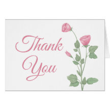 Elegant Tack Vattenfärgsfärgning Rosa Blommigt Brö