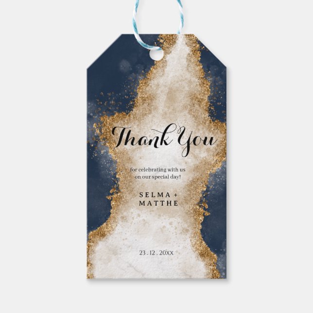 Elegant tackgåva presentetikett (Framsidan)