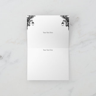 Elegant tackkort - Anpassad text