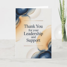 Elegant tackkort till chef kort