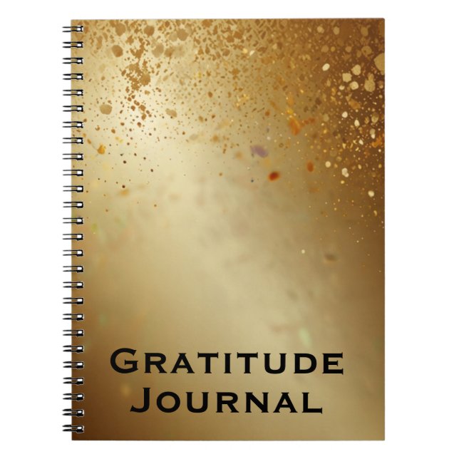 Elegant tacksamhetsjournal för design anteckningsbok (Framsidan)
