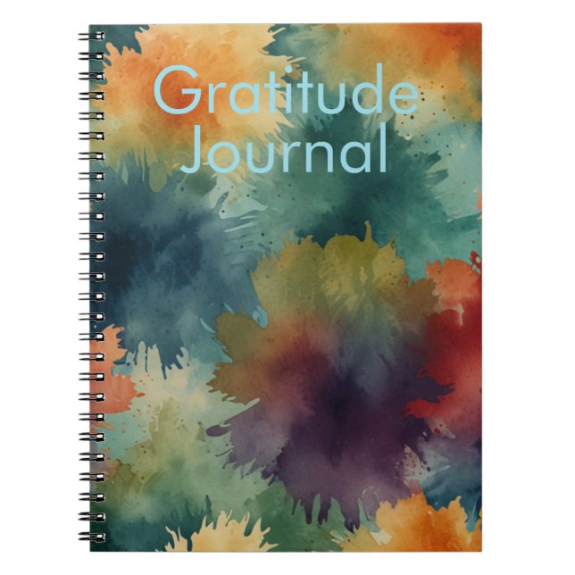 Elegant tacksamhetsjournal för design anteckningsbok (Framsidan)