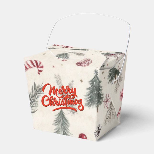Elegant Take Out Christmas Favor Box Presentaskar (Framsidan Sidan)