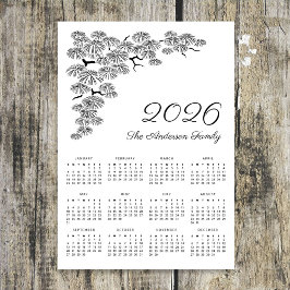 Elegant Tallgren Botanisk Kalender 2026