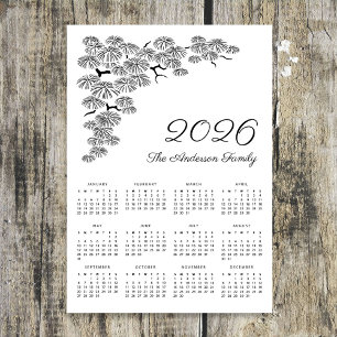 Elegant Tallgren Botanisk Kalender 2026