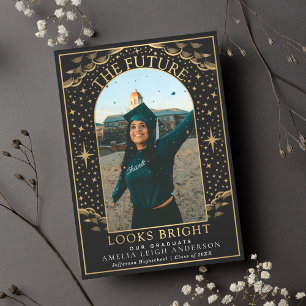 Elegant Tarot Studenten-fotoannons Inbjudningar