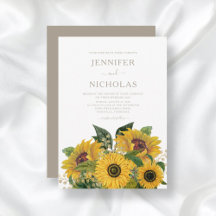 Elegant Taupe Blommigt Bröllop