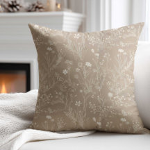Elegant Taupe Brun Blomma