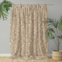 Elegant Taupe Brun Blommig