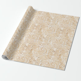 Elegant Taupe Damask Presentpapper