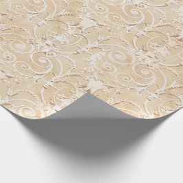 Elegant Taupe Damask Presentpapper