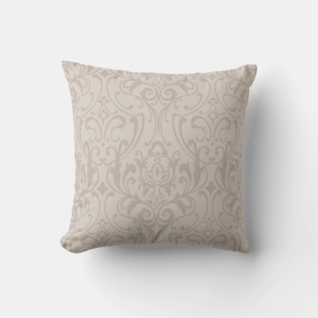 Elegant Taupe-dammkonstruktion 3 Dekorativ kudde (Framsida)