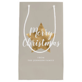 Elegant Taupe Guld Star God jul