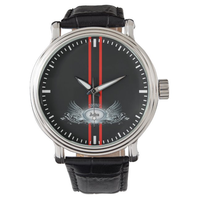 Elegant Tävla Rand Personlig Manar Watch Armbandsur (Framsida)